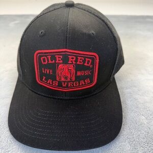 Ole Red Las Vegas Cap Hat Black Red Live Music New